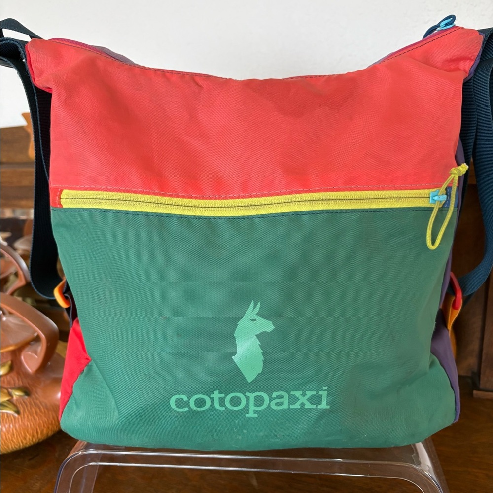 Cotopaxi Teal convertible tote Del Dia collection nylon fabric